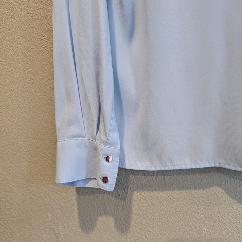 Calvin Klein Women's * Long Sleeve V-Neck Blouse * Size Small - Picture 5 of 7